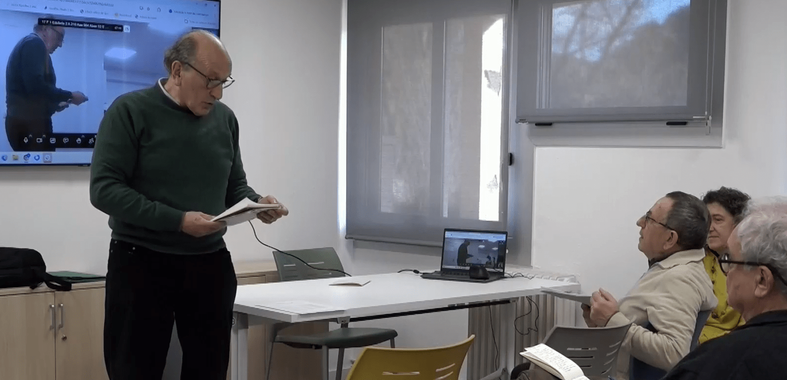 Jordi Planadecursach presentant la nova junta